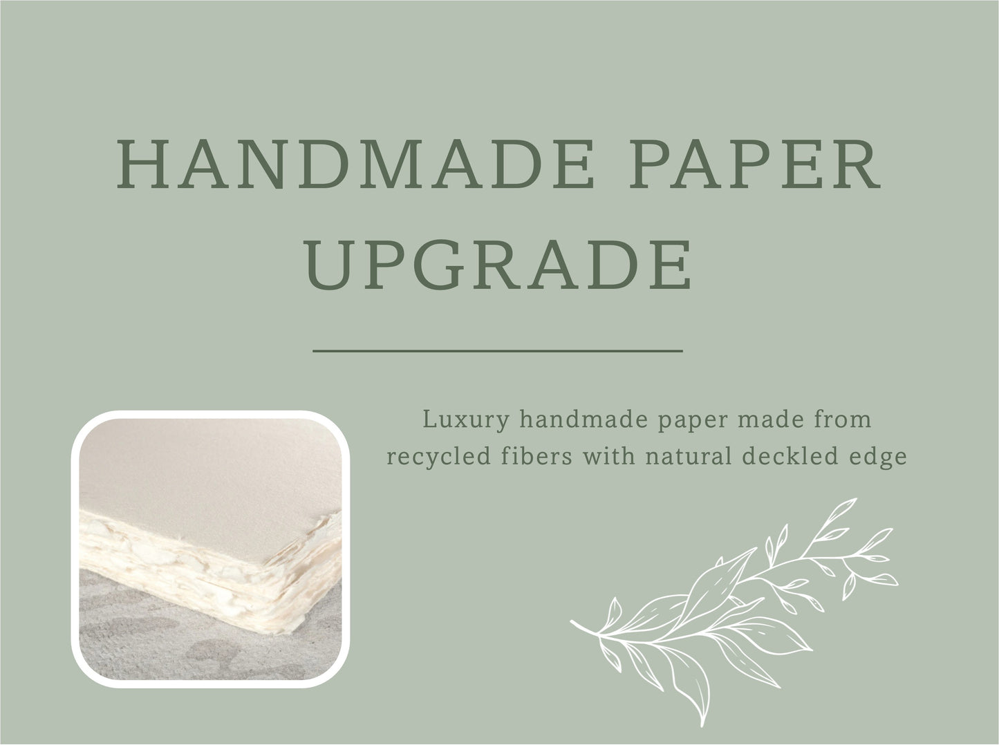 Handmade Paper Upgrade