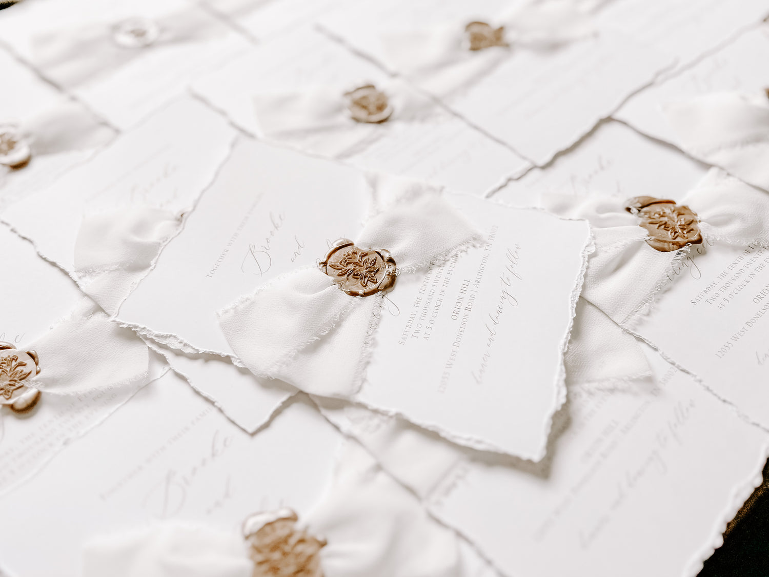 Ribbon Wedding Invitations