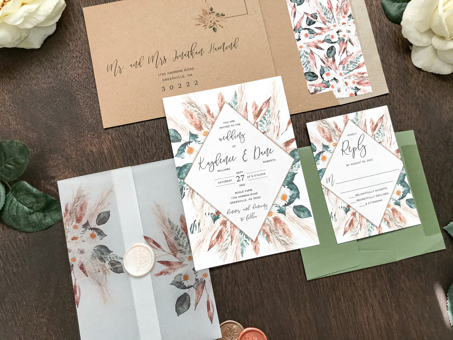 Boho Wedding Invitations