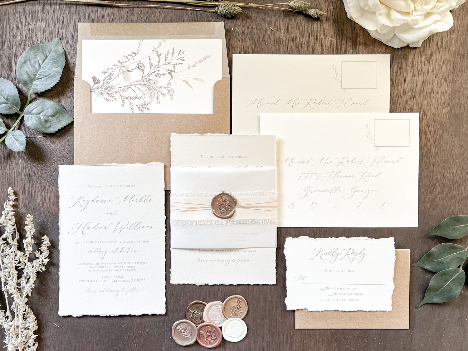 Wax Seal Wedding Invitations