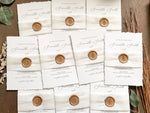 Simple Deckled Edge Wedding Invitation with Vellum and Wax Seal