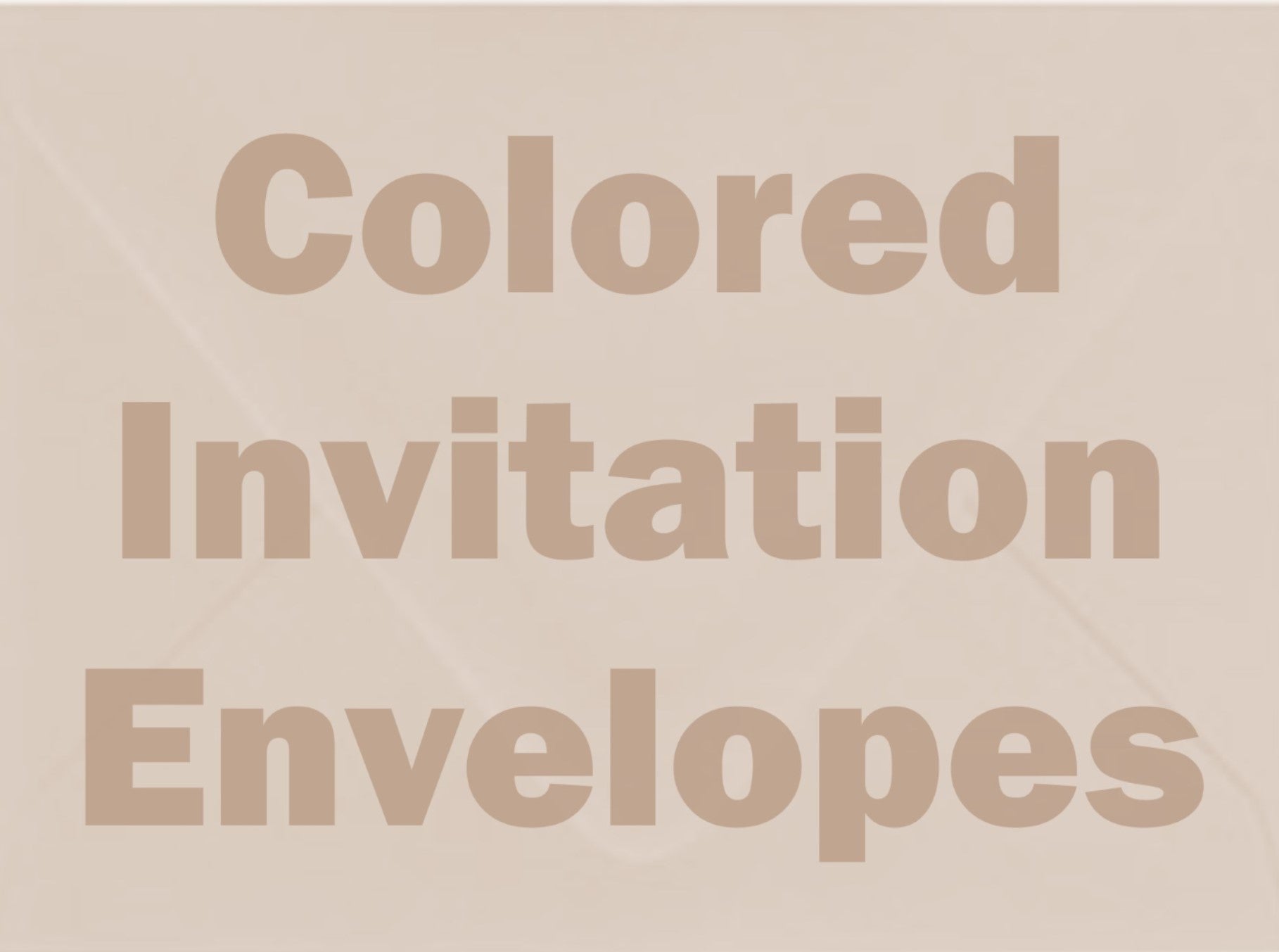 Colored Invitation Envelopes