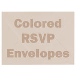 Colored RSVP Envelopes