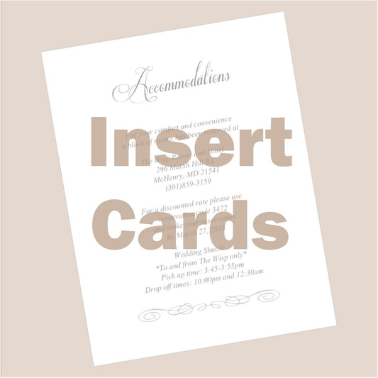Insert Cards